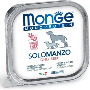 MONGE Monoprotein SOLO Vaschetta Multipack 24x150G MANZO