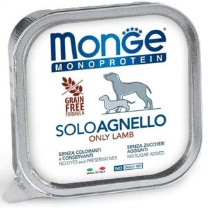 MONGE Monoprotein SOLO Vaschetta Multipack 24x150G AGNELLO