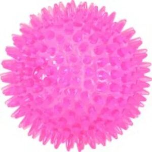 LOVEDI Gioco Cane Palla Tpr con Punte Fucsia CM.13