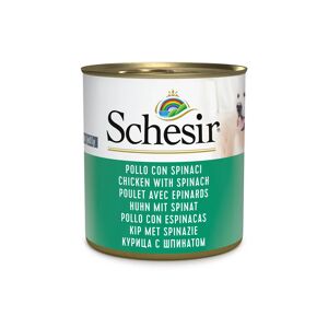 SCHESIR Dog Lattina Multipack 16x285G POLLO CON SPINACI