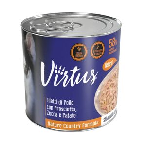 Virtus Natural Dog Lattina Multipack 24x280g Pollo Con Prosciutto E Zucca E Patate