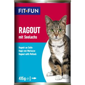 FIT AND FUN Fit+Fun Cat Ragout Lattina 415G MERLUZZO