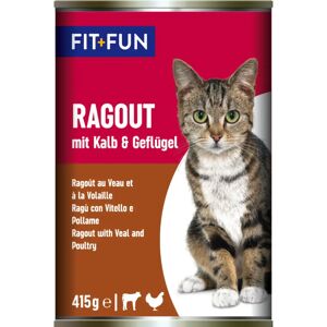 FIT AND FUN Fit+Fun Cat Ragout Lattina 415G VITELLO E POLLAME