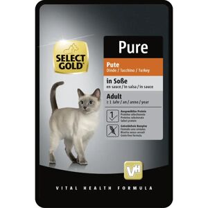 SELECT GOLD Pure Cat Adult In Salsa Busta Multipack 12x85G TACCHINO