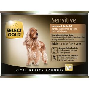 SELECT GOLD Sensitive Dog Lattina Multipack 6x200G AGNELLO CON PATATE