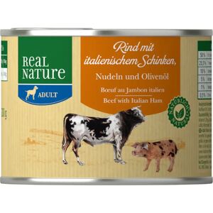 REAL NATURE Dog Lattina Multipack 6x200G MANZO CON PROSCIUTTO