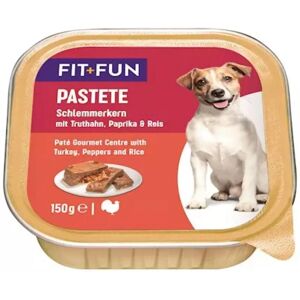 FIT AND FUN Fit+Fun Dog Vaschetta Multipack 11x150G TACCHINO PEPERONI E RISO