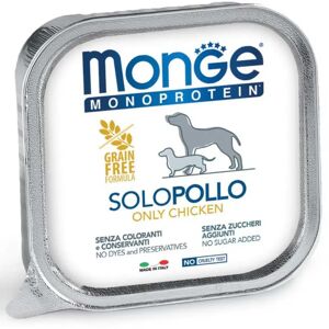 MONGE Monoprotein SOLO Vaschetta Multipack 24x150G POLLO