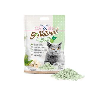 CATRINA Cat&Rina Benatural Lettiera per Gatti al Tofu Tè  Verde 5.5L