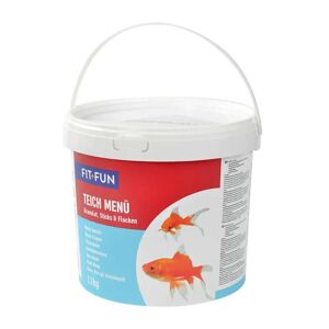 FIT AND FUN Mangime per Pesci Secchio Menu Laghetto 1.1KG