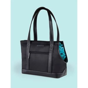 United Trasportino Up Bag Dog Writing NERO/AZZURRO