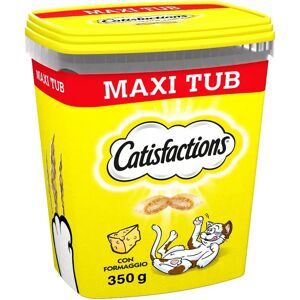 CATISFACTIONS Snack Gatto Mega Tub al Formaggio 350G 350G