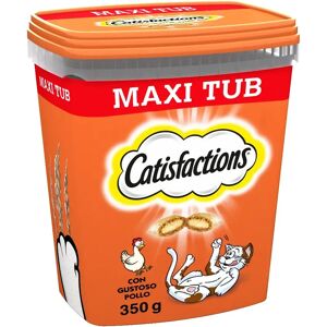 CATISFACTIONS Snack Gatto Mega Tub al Pollo 350G 350G