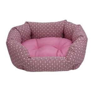 Luna e Teo Luna&Teo Cuccia Ovale Cane Jacquard ROSA