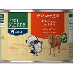 REAL NATURE Dog Lattina Multipack 6x200G TACCHINO CON VITELLO