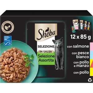 SHEBA Selezione Cat Busta Multipack 12x85G MIX PESCE E CARNE