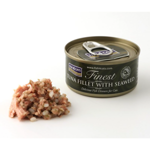 Fish4Cats Finest Filetti di Tonno con Alghe per Gatti 70gr