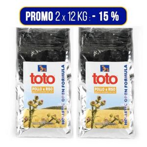 Toto PROMO 2x12Kg Holistic Open Formula Pollo e Riso per Cani (€ 56,95 A SACCO)