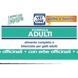 Vet Line Umido Pollo e Tonno per Gatti 85g VetLine