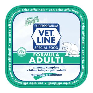 Vet Line Umido Trota e Salmone per Gatti 100g VetLine