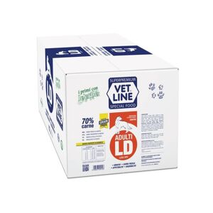 Vet Line Adulti LD Anatra Grain Free Monoproteico per Cani Adulti VetLine 12Kg (4x3Kg)