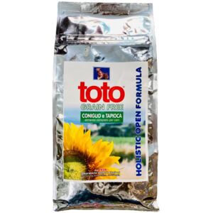 Toto 12Kg Holistic Open Formula Grain Free Coniglio e Tapioca per Cani