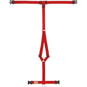 Haqihana Pettorina Ad H Rosso In Nylon Per Cani Xxxs (torace 30-40cm)