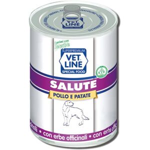 Vet Line Salute Pollo con Patate 400g Alimento Umido Monoproteico per Cani VetLine