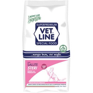 Vet Line Salute Steri Maiale con Prosciutto per Gatti Adulti VetLine 800 gr