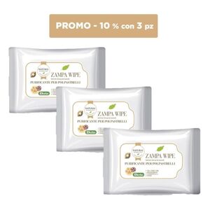 Derbe PROMO x3pz Natural Derma Pet Salviette Zampawipe per Cani e Gatti