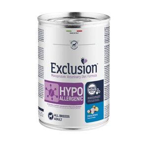 Exclusion Diet Hypoallergenic Pesce e Patate Alimento Umido Monoproteico per Cani 400 gr