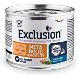 Exclusion Diet Metabolic & Mobility All Breeds Maiale e Fibre Alimento Umido Monoproteico per Cani 200 gr