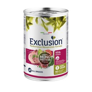 Exclusion Mediterraneo Monoproteico Noble Grain Adult All Breeds Vitello per Cani Adulti 400g