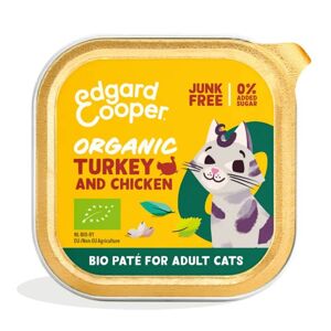 Edgard & Cooper Edgard & Cooper Umido Pate' Tacchino e Pollo Biologici per Gatti Adulti 85g