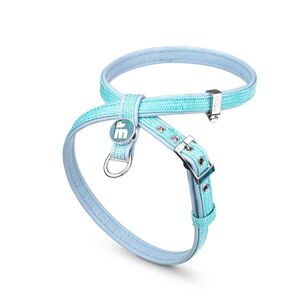 MyFamily Pettorina Saint Tropez in Similpelle Turchese per Cani S (42-48cm)