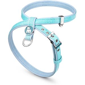 Myfamily Pettorina Saint Tropez In Similpelle Turchese Per Cani 3xs (30-36cm)