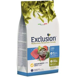 Exclusion Mediterraneo Medium e Large Tonno per Cani Adulti 12 Kg