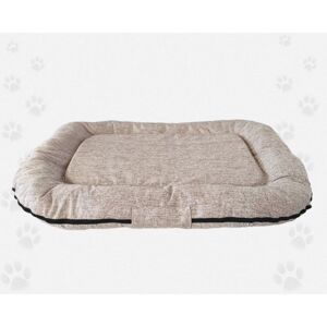 Nasonero® Nasonero Tappetone Luis Beige per Cani in Poliestere Idrorepellente Completamente Sfoderabile 115x92xh.15 cm