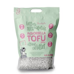 Ferribiella Lettiera Vegetale Agglomerante Asssorbella Tofu Jasmine 5,5lt per Gatti