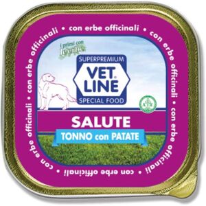 Vet Line Salute Tonno con Patate Alimento Umido Monoproteico per Cani VetLine 150 gr