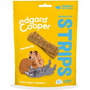 Edgard & Cooper Edgard&Cooper; Strips Strisce di Tacchino e Pollo Snack per Cani 75g