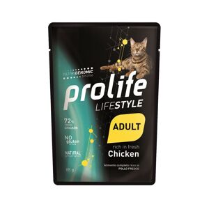 Prolife® Cat Lifestyle Adult Pollo e Riso Umido per Gatti Busta da 85g