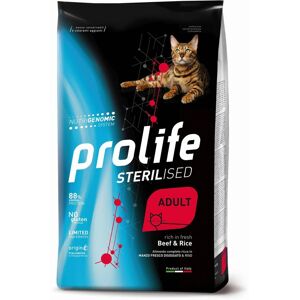 Prolife® Cat Sterilised Adult Manzo e Riso per Gatti 1,5Kg