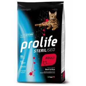 Prolife® Cat Sterilised Adult Manzo e Riso per Gatti 400g