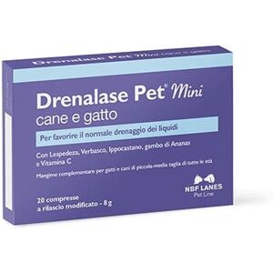 NBF LANES Drenalase Pet Mini Cane e Gatto 20 Compresse