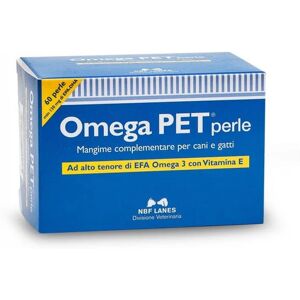 NBF LANES Omega Pet Mangime Complementare 60 Perle Cani e Gatti