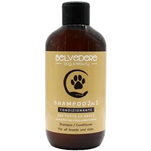 Belvedere Dog & Beauty Shampoo 2 In 1 Condizionante Per Animali Domestici Con Pelo Lungo O Ispido 250 ml