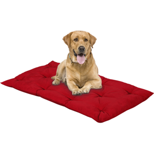 EvergreenWeb Materassino per cani FUFY colore rosso 90x115 cm