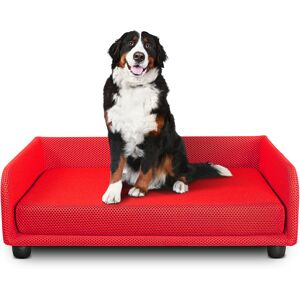 EvergreenWeb Cuccia per cani Divano letto King Dog Home 70X90 Rosso