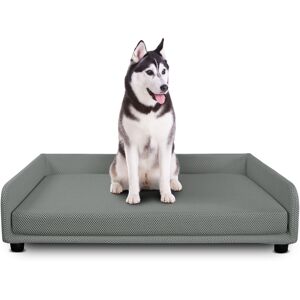 EvergreenWeb Cuccia per cani Divano letto King Dog Home 95X120 Grigio